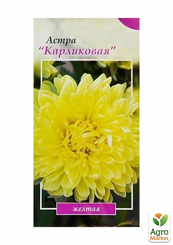 Астра "Карликовая желтая" ТМ "Весна" 0.2г