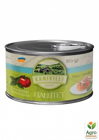 Паштет мясной с томатами и базиликом ТМ "Kaniville" 185г