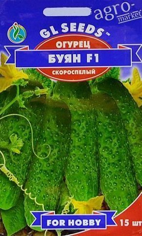 Огірок "Буян F1" ТМ "GL SEEDS" 15шт