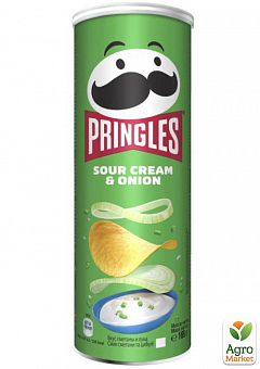 Чіпси Sour cream & Onion (Сметана-цибуля) ТМ "Pringles" 165 г1
