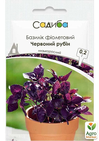 Базилик фиолетовый "Красный рубин" ТМ "Садиба центр" 0.2г