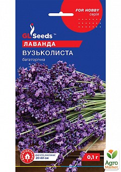 Лаванда многолетняя "Узколистная" ТМ "GL SEEDS" 0.1г1