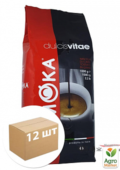 Кава (червона+чорна) зерно DV ТМ "Gimoka" 1кг упаковка 12шт17
