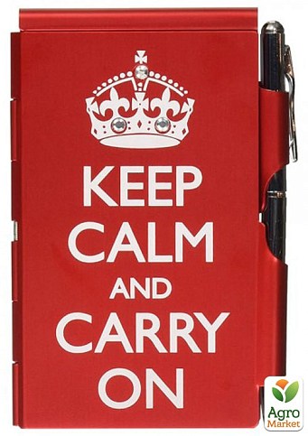 Карманный блокнот с ручкой Troika Keep calm (FN1580) 
