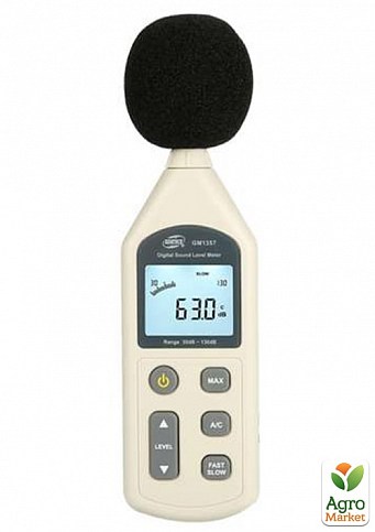 Измеритель уровня шума (шумомер), фильтр А/С  BENETECH GM1357