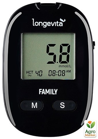 Глюкометр Longevita Family Система для измерения глюкозы в крови (6806076)