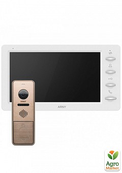 Комплект видеодомофона Arny AVD-7842 белый + бронза1