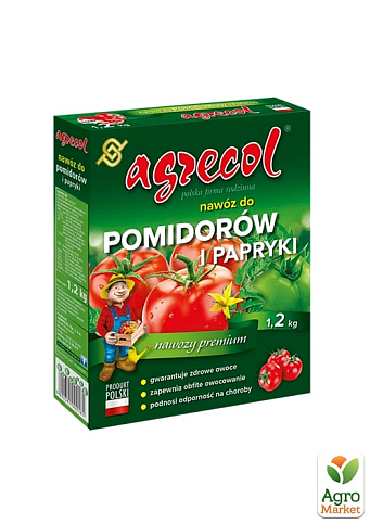 Удобрение для помидоров и перца 10-8-22 ТМ "Agrecol" 1.2кг