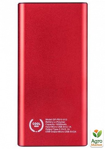 Дополнительная батарея Gelius Pro Edge GP-PB10-013 10000mAh Red  - фото 6