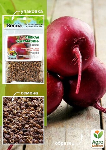 Свекла "Кармазин" (Зипер) ТМ "Весна" 6г