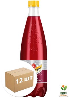 Газированный напиток со вкусом Граната ТМ "Schweppes" 750мл упаковка 12 шт1