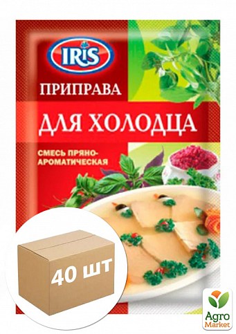 Приправа к холодцу с желатином "IRIS" 20г упаковка 40шт