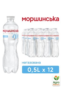 Минеральная вода Моршинская негазированная 0,5л (упаковка 12 шт)2