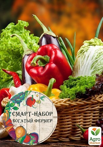 Смарт-набор овощей "Урожайный год" "Богатый фермер" (в коробке) ТМ "Весна" 15уп