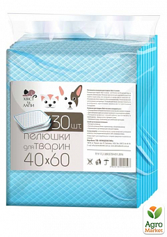 Пелюшки для собак (40х60 см) ТМ "Хвіст і Лапи" упаковка 30шт1