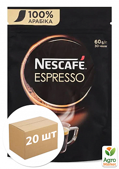 Кава «Nescafe» Еспресо 60 г упаковка 20шт12