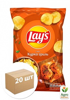 Картофельные чипсы (Курица гриль) ТМ "Lay`s" 133г упаковка 20шт1
