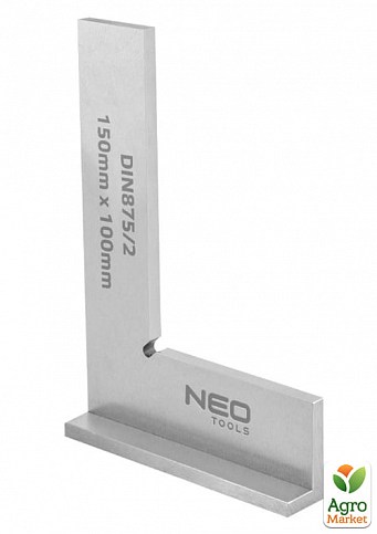 Точный квадрат с основанием, DIN875/2, 150x100 mm ТМ NEO Tools 72-032