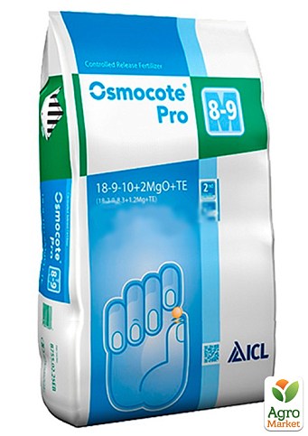 Удобрение Осмокот "Osmocote Pro" 19+9+10+2MgO+Te, 8-9м. ТМ "ICL" 25кг
