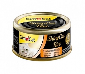 GimCat Shiny Cat Filet Влажный корм для кошек c тунцом и тыквой  70 г (4129172)