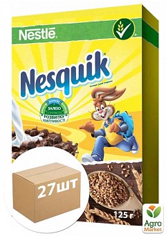 Сухой завтрак Nesquik ТМ "Nestle" 125г упаковка 27 шт1