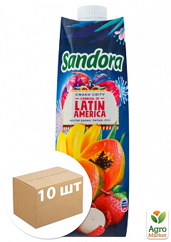 Нектар банан-папайя-лічі ТМ "Sandora" 0,95л упаковка 10шт1