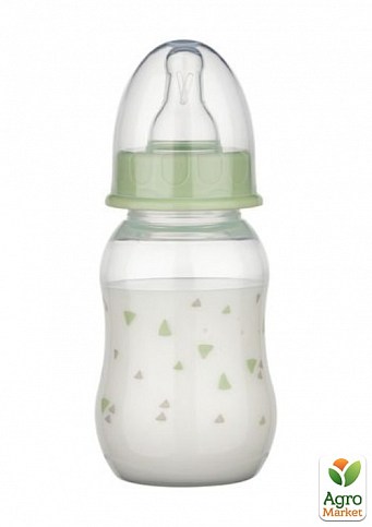 Бутылочка для кормления пластиковая Baby-Nova, 130мл салатовая