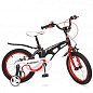Велосипед дитячий PROF1 16д. Infinity,SKD85,магнієва рама,дзвінок,дод. цв., чорно-червоний (мат) (LMG16201)