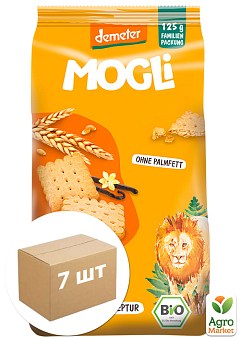 Печенье сливочное Organic TM "Mogli" 125 г упаковка 7 шт1