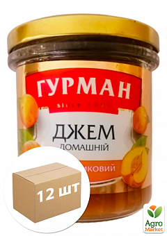 Джем персиковий ТМ "Гурман" 350г упаковка 12шт2