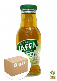 Яблучний сік освітлений ТМ "Jaffa" с/б 0,25 л упаковка 6 шт2
