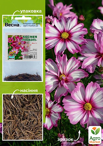 Космея "Пиккоти" (Зипер) ТМ "Весна" 1г
