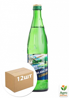 Вода ТМ "Поляна Квасова" газ. 0,5 л (скло) упаковка 12 шт2