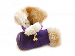 Обувь Ботинки замшевые с мехом для собак 4 шт. №1 фиолетовый ХВ1516 (1516900)2