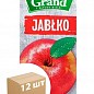 Фруктовий напій Яблучний ТМ "Grand" 1л упаковка 12 шт