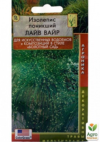 Ізолепіс пониклий (Камиш пониклий) "Лайв Вайр" ТМ "Плазмові насіння" 0,1г