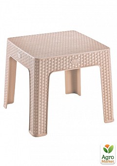 Столик для кофе под ротанг Irak Plastik 45x45 капучино (10828)1
