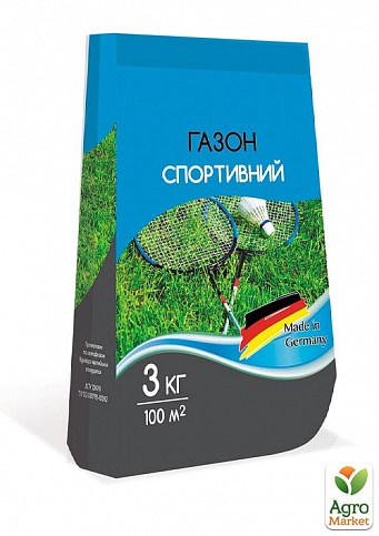 Газонна травосуміш на 100м² "Спортивная" ТМ "Семейный сад" 3кг