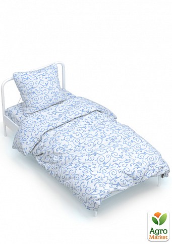 Полуторный комплект постельного белья Home Line "Вензель" (голубой) 162642