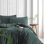 Семейный комплект постельного белья Limasso "Dark green" (зеленый) 167634