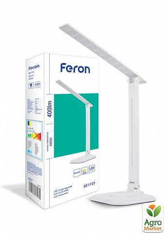 Настольный светодиодный светильник Feron DE1725 9W 4000K (29861)