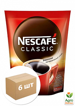 Кава "Nescafe" класик 250г (пакет) упаковка 6шт15