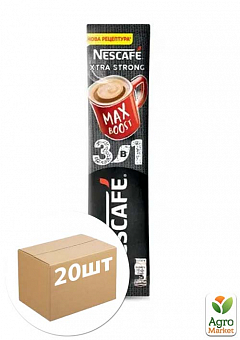 Кава 3 в 1 Екстра стронг ТМ "Nescafe" 13г (стік) упаковка 20шт2