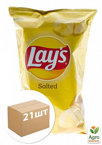 Картофельные чипсы (Соленые) Poland ТМ "Lay`s" 140г упаковка 21шт